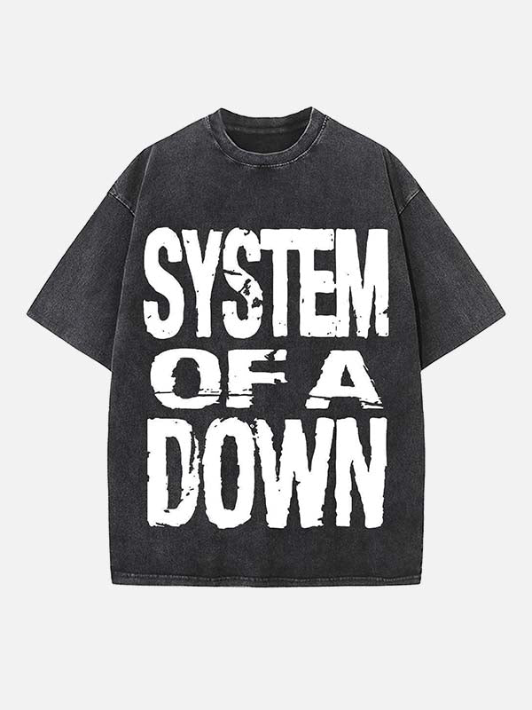 System of a Down Print Round Neck T-shirt
