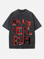 Billie Eilish Print Round Neck T-shirt