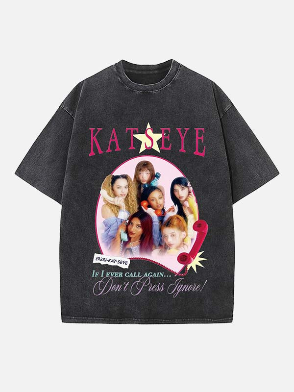 KATSEYE Print Round Neck T-shirt