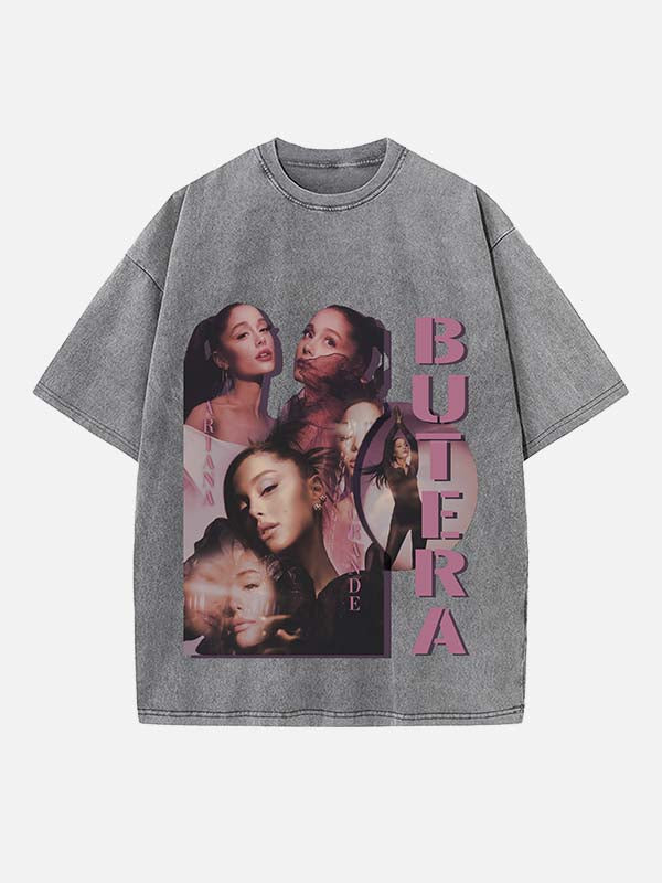 Ariana Grande Print Round Neck T-shirt