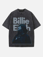Billie Eilish Print Round Neck T-shirt
