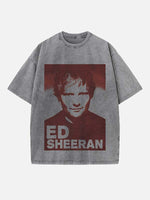 Ed Sheeran Print Round Neck T-shirt