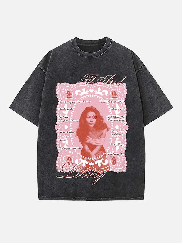 Olivia Dean Print Round Neck T-shirt