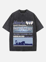 Dua Lipa Print Round Neck T-shirt