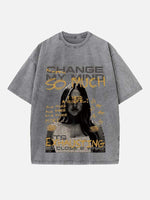 Tate McRae Print Round Neck T-shirt