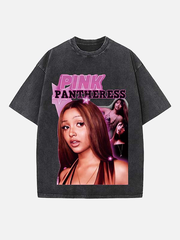 PinkPantheress Print Round Neck T-shirt