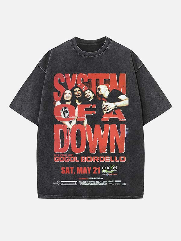 System of a Down Print Round Neck T-shirt