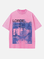 Lorde Print Round Neck T-shirt