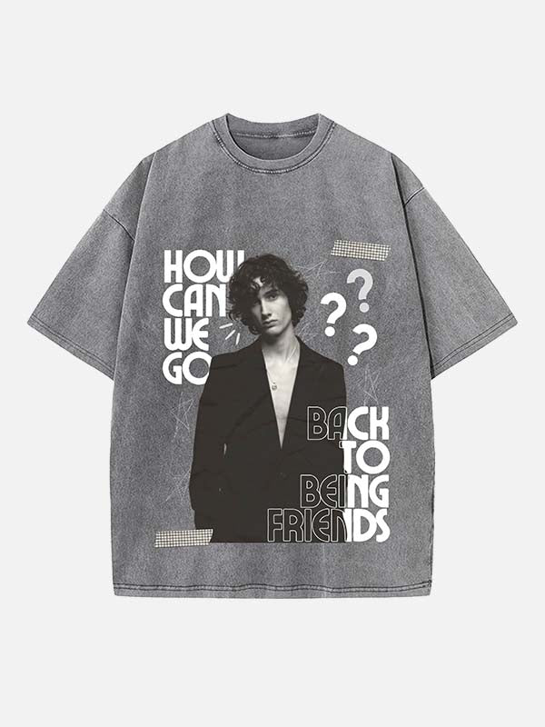 Sombr Print Round Neck T-shirt