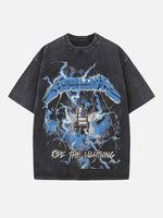 Metallica Print Round Neck T-shirt