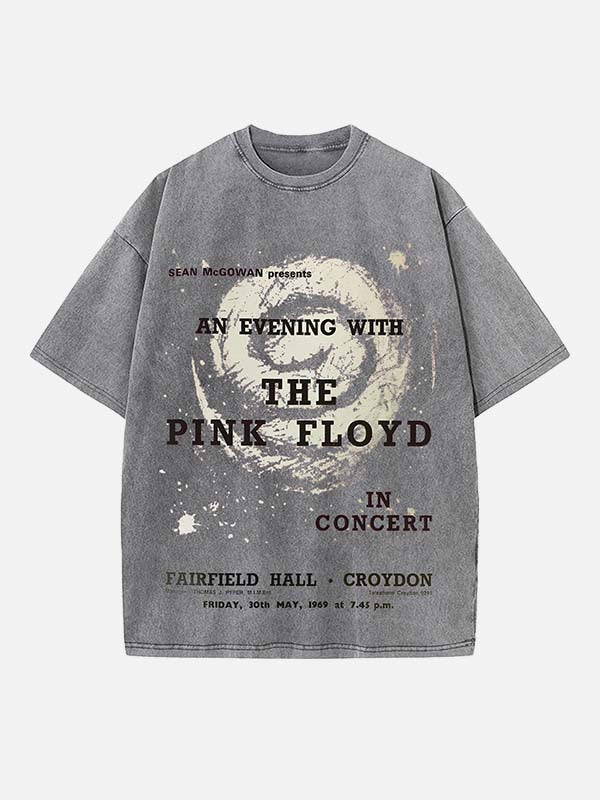 Pink Floyd Print Round Neck T-shirt