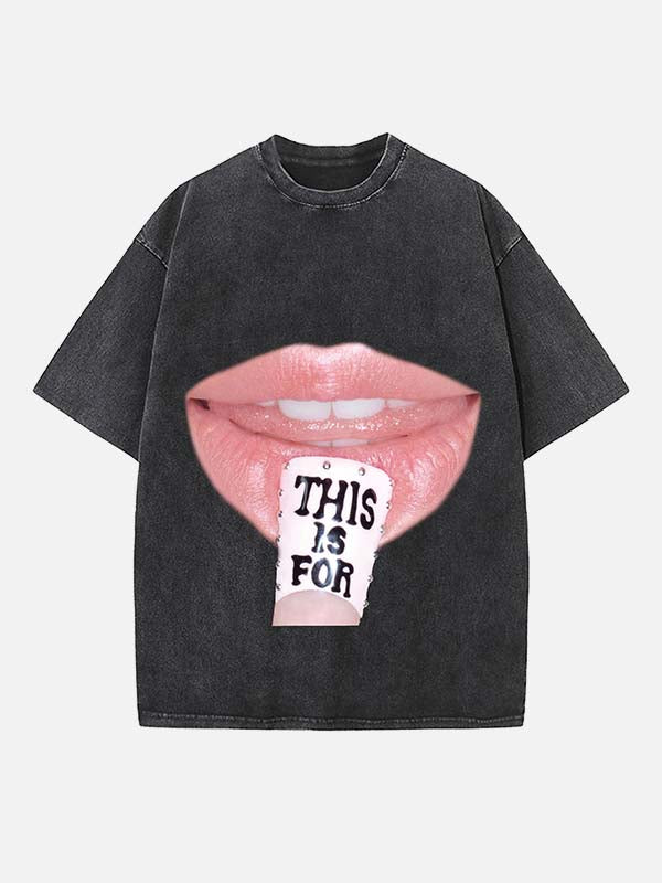 TWICE Print Round Neck T-shirt