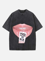 TWICE Print Round Neck T-shirt