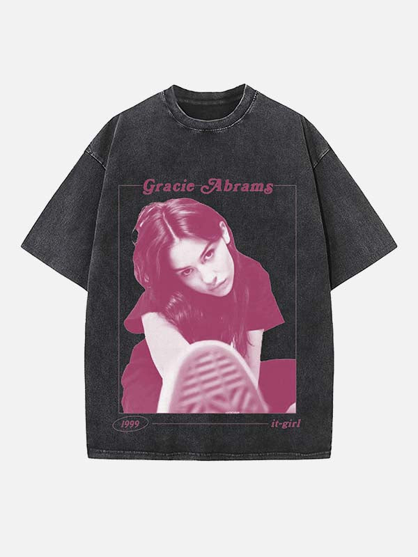 Gracie Abrams Print Round Neck T-shirt