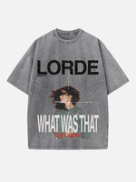 Lorde Print Round Neck T-shirt