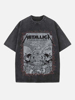 Metallica Print Round Neck T-shirt
