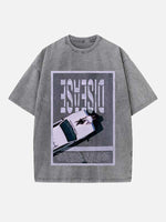 Lady Gaga Print Round Neck T-shirt