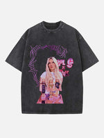 Karol G Print Round Neck T-shirt