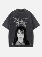 Billie Eilish Print Round Neck T-shirt