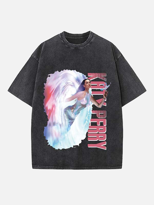 Katy Perry Print Round Neck T-shirt