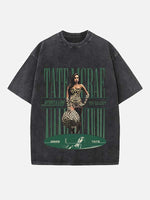 Tate McRae Print Round Neck T-shirt