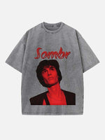Sombr Print Round Neck T-shirt