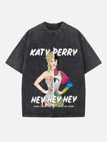 Katy Perry Print Round Neck T-shirt