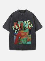 Rihanna Print Round Neck T-shirt
