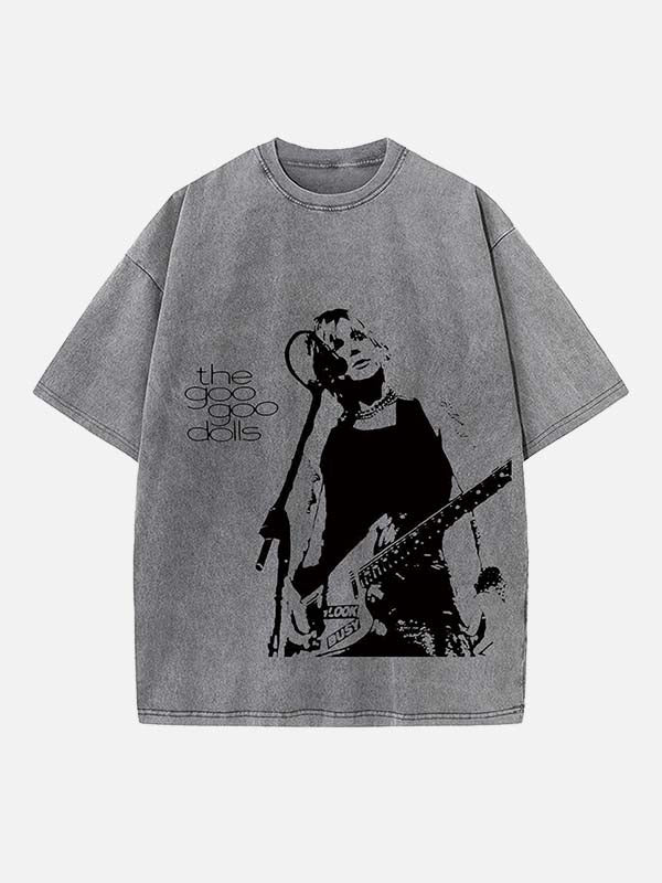 The Goo Goo Dolls Print Round Neck T-shirt