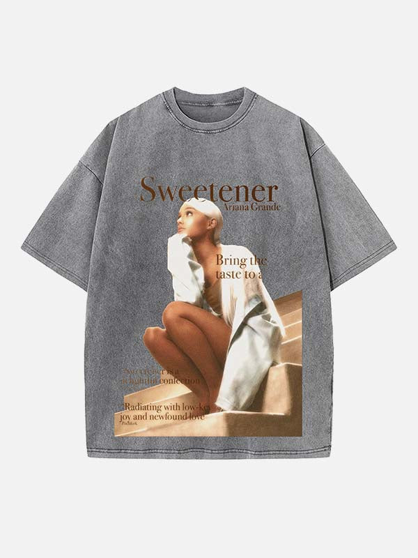 Ariana Grande Print Round Neck T-shirt