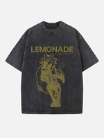 Beyoncé Print Round Neck T-shirt