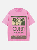 Queen Print Round Neck T-shirt