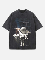 Kanye West Print Round Neck T-shirt