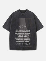 Juice WRLD Print Round Neck T-shirt
