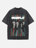 Coldplay Print Round Neck T-shirt