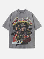 Metallica Print Round Neck T-shirt