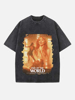 Miley Cyrus Print Round Neck T-shirt