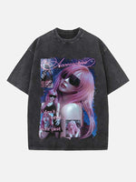 Aespa Giselle Print Round Neck T-shirt