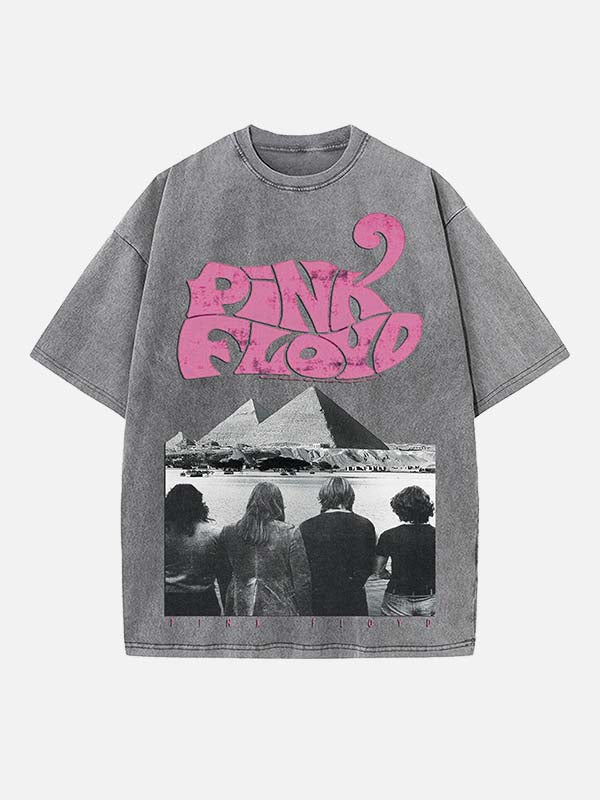 Pink Floyd Print Round Neck T-shirt