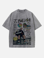 J Balvin Print Round Neck T-shirt