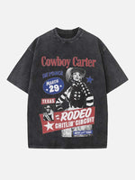 Beyoncé Print Round Neck T-shirt