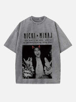 Nicki Minaj Print Round Neck T-shirt