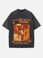 Taylor Swift Print Round Neck T-shirt