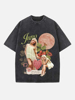 Sabrina Carpenter Print Round Neck T-shirt