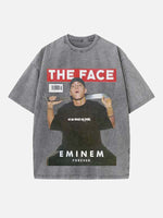 Eminem Print Round Neck T-shirt