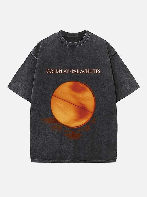 Coldplay Print Round Neck T-shirt