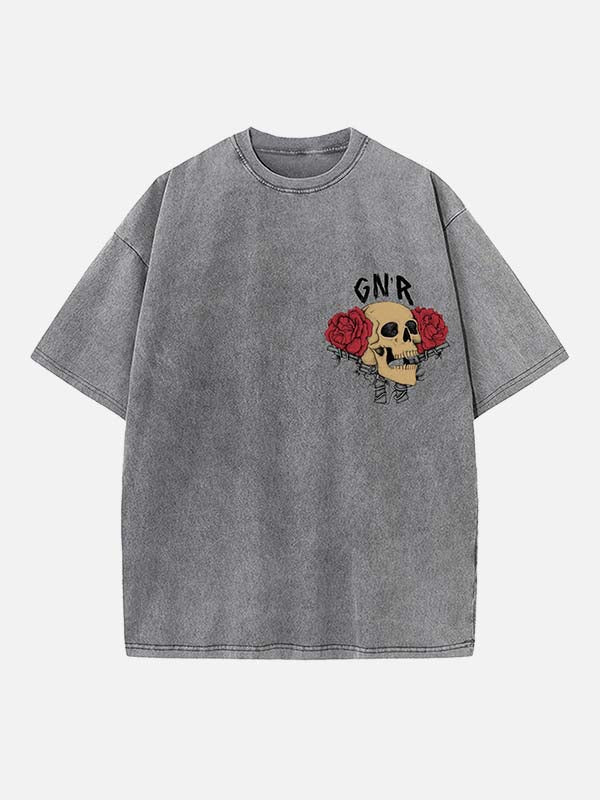 GUNS N' ROSES Print Round Neck T-shirt