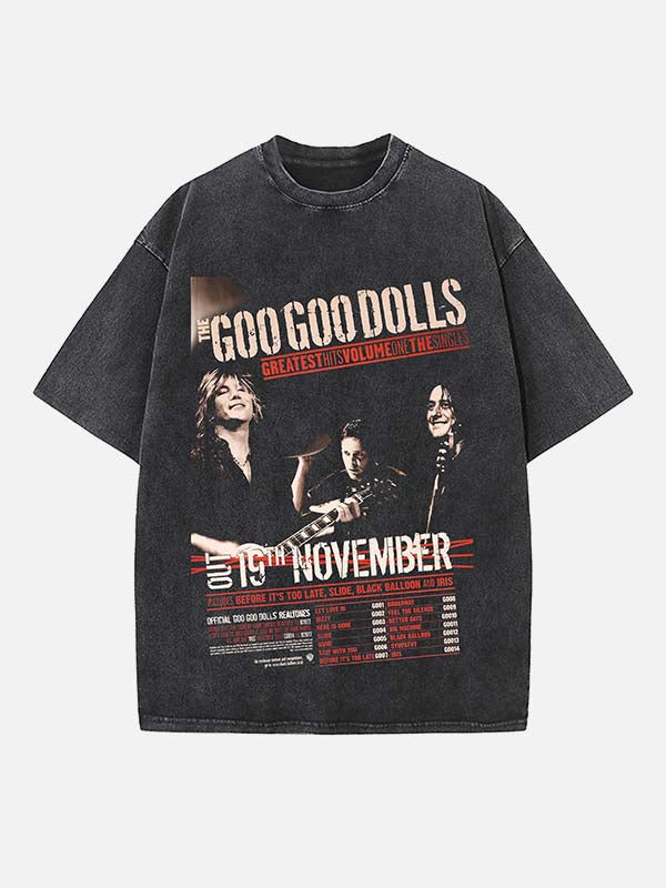 The Goo Goo Dolls Print Round Neck T-shirt