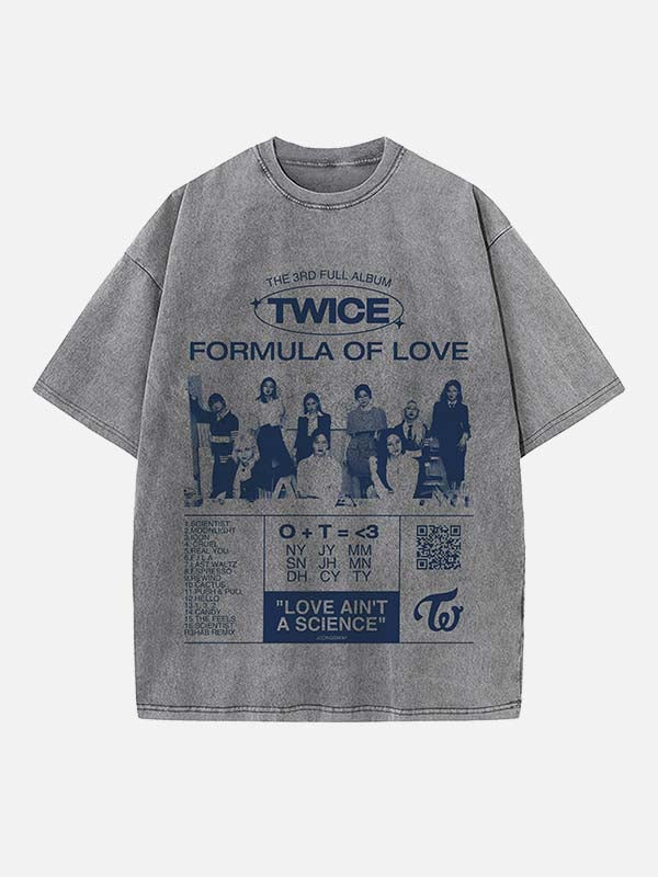 TWICE Print Round Neck T-shirt