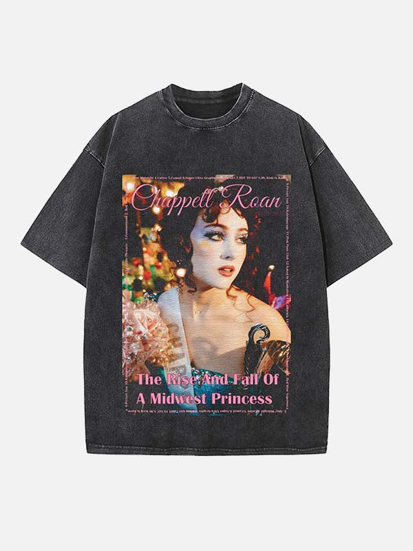 Chappell Roan Print Round Neck T-shirt